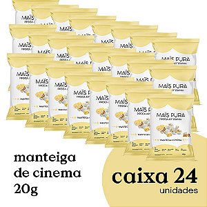 Pipoca Artesanal Mais Pura Manteiga de Cinema 20g (24 unidades)