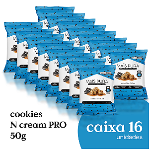 Pipoca Artesanal Maïs Pura PRO Cookies N Cream 50g (16 unidades)