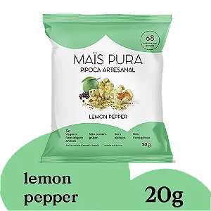 Pipoca Artesanal Mais Pura Lemon Pepper 20g - Unidade