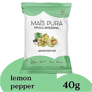 Pipoca Artesanal Mais Pura Lemon Pepper 40g - Unidade