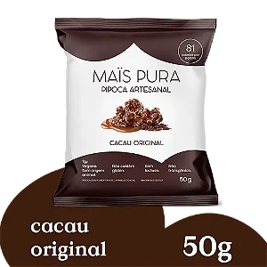 Pipoca Artesanal Mais Pura Cacau Original 50g - Unidade
