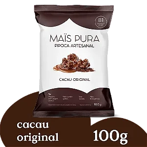 Pipoca Artesanal Mais Pura Cacau Original 100g - Unidade