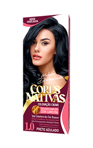 Coloração Creme Cores Nativas Márcia Preto Azulado 1.0