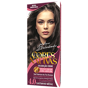 Cores Nativas Castanho Médio 4.0 Coloração Creme