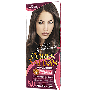 Cores Nativas Castanho Claro 5.0 - Coloração Creme