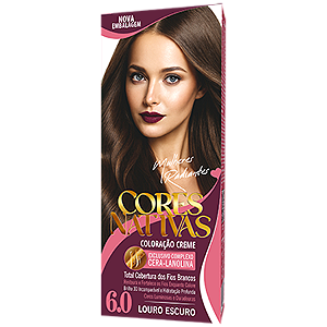 Cores Nativas Louro Escuro 6.0 Coloração Creme