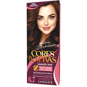 Cores Nativas Chocolate 6.7 Coloração Creme