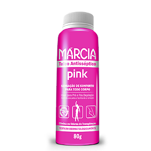 Talco Antisséptico Márcia Pink 80g
