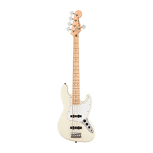 Baixo Fender 5c Squier Affinity Jazz Bass Olympic White 378652505