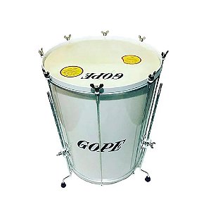 Surdo Gope 60 x 18" 8 Branco Com Tripé