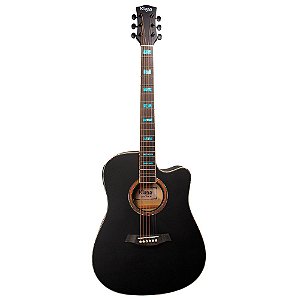 Violão Eletroacustico Klass KE 380 Preto