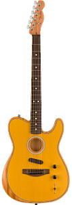 Violão Fender Acoustasonic Player Stratocaster Butterscotch Blonde