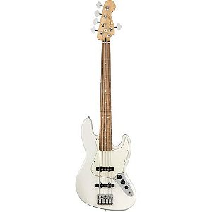 BAIXO FENDER 5C MEX PLAYER JA₢ZZ BASS V POLAR WHITE