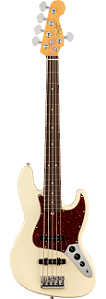 Baixo Fender 5c American Professional II Jazz Bass Escala Rosewood Olympic White