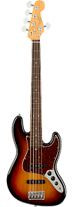 Baixo Fender 5c American Professional II Jazz Bass Escala Rosewood 3-color Sunburst