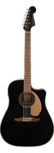 Violão Eletroacústico Fender Redondo Player Jetty Black