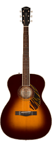 Violão Fender Eletroacústico Paramount PO-220E Orchestra Vintage Sunburst