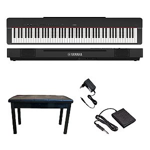 Kit Piano Yamaha P225 Digital + Banqueta Keypower