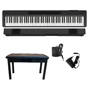 Kit Piano Digital Yamaha P145 + Banqueta Keypower