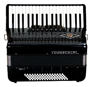 TODESCHINI ACORDEON 37T 80 BAIXOS PRETO YW870