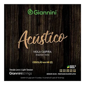 GIANNINI ENCORD VIOLA GESVAL BZ 65/35 CEBOLAO (KIT COM 3 ENCORDOAMENTOS)