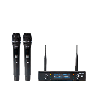 KADOSH MIC SEM FIO 382M UHF DUPLO FRQ FIXA