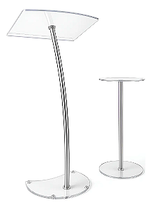 DN PULPITO DE VIDRO+MESA AUXILIAR+DESCANSO MIC