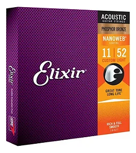 ELIXIR ENC VIOLAO ACO 011 PHOSPHOR BRONZE 5338