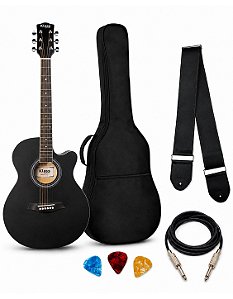 KLASS VIOLAO KE4010 BKM ELET PRETO FOSCO + KIT