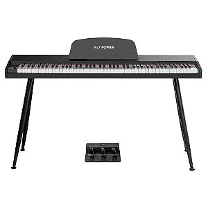 Piano Digital Keypower KP-880 Iniciante BK