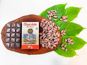 Chocolate 70% cacau.