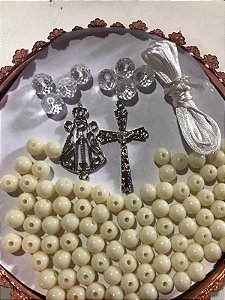 KIT TERÇO AMARELO OFF/ PRATA