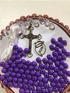 KIT TERÇO ROXO LEITOSO/ OURO VELHO