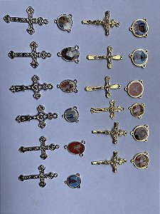 Combo com entremeio e cruz resinado