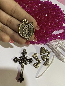 - Kit terço de cristal