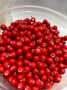 Bola emborachada vermelha 8mm- 50 gramas