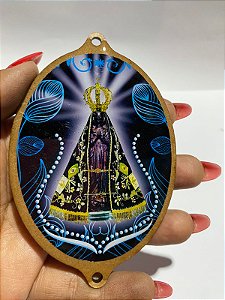 Medalha de madeira Nossa Senhora Aparecida