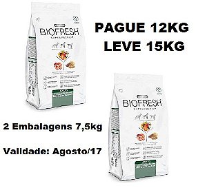 Ração Biofresh Super Premium para Cães Adulto Raças Grandes ... Ração Biofresh Super Premium para Cães Adulto Raças Grandes ...