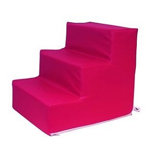 Escada Para Cachorros Futon Dog Courino Rosa - Frete Grátis Escada Para Cachorros Futon Dog Courino Rosa - Frete Grátis