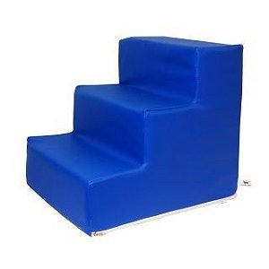 Escada Para Cachorro Futon Dog Courino Azul - Frete Grátis Escada Para Cachorro Futon Dog Courino Azul - Frete Grátis