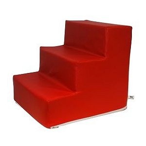 Escada Para Cachorro Futon Dog Courino Vermelho - Frete Grátis Escada Para Cachorro Futon Dog Courino Vermelho - Frete Grátis