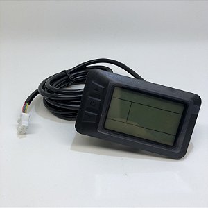 36V/48V - Display LCD Bivolt - Painel Preto com USB - Potência 600W/1500W - LCD7