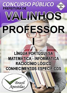 Valinhos, SP 2024 - Apostila para Professor I