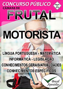Frutal, MG - 2025 - Apostilas Para Motorista e Oficial Administrativo