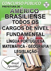 Américo Brasiliense, SP - 2024 - Apostilas Para Nível Fundamental, Médio e Superior