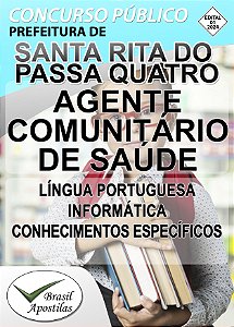 Santa Rita do Passa Quatro, SP 2024 - Apostila para Agente Comunitário De Saúde