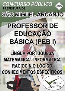 São Miguel Arcanjo, SP - 2026 - Apostila para Professor PEB I e Professor PEB II