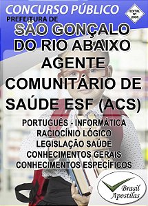 São Gonçalo do Rio Abaixo, MG - 2026 - Apostila para Agente Comunitário de Saúde, Técnico de Enfermagem e Enfermeiro