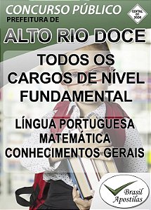 Alto Rio Doce, MG - 2026 - Apostilas para ensino fundamental, médio e superior