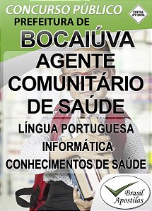 Bocaiúva, MG - 2026 - Apostila para Agente Comunitário de Saúde (ACS)